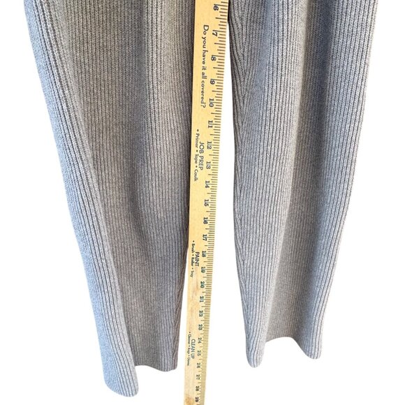 Alo Yoga Domain Rib Knit Sweatpant  Size Small Athletic Heather Grey - Picture 8 of 8